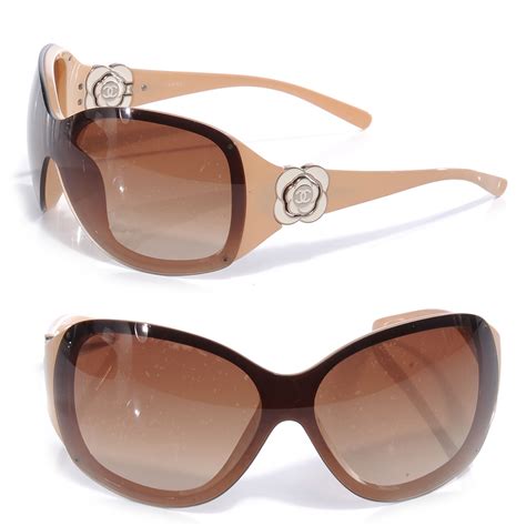 beige chanel sunglasses